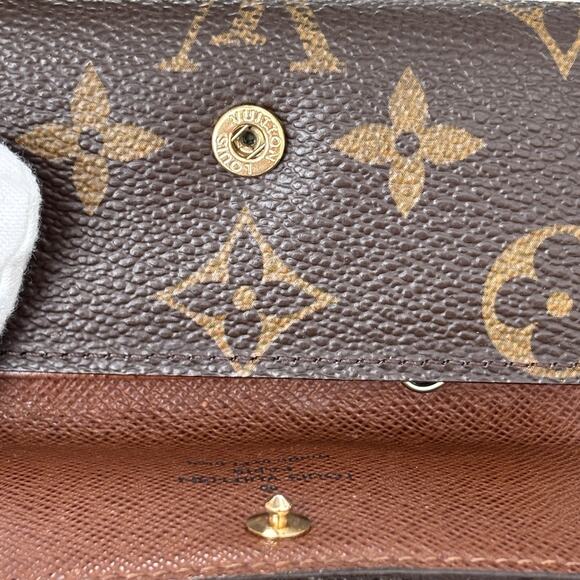 Authentic LOUIS VUITTON Monogram 4 Key Case Snap Brown RA2140 - Picture 16 of 16